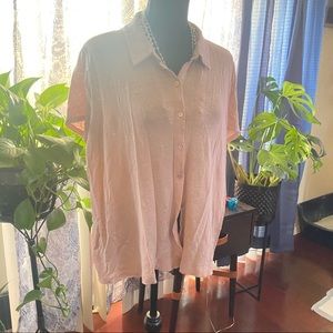 Eileen Fisher Size Large Button Casual Top